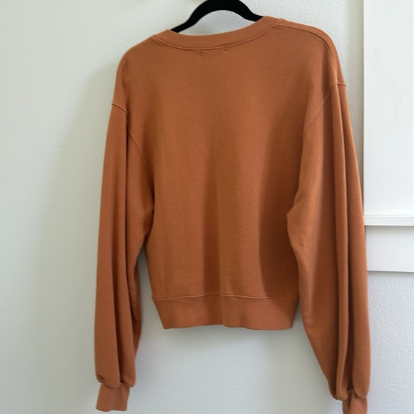 Agolde v-neck balloon sleeve sweatshirt XS - Picture 3 of 6